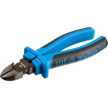 Бокорезы ЗУБР эксцентриковое расположение шарнира, особостойкое спец. покрытие Н12Х1 (никель/хром), двухкомпонентные рукоятки, 160мм 2201-5-16_z01 купить в Ижевске