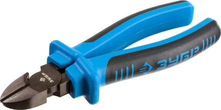 Бокорезы ЗУБР эксцентриковое расположение шарнира, особостойкое спец. покрытие Н12Х1 (никель/хром), двухкомпонентные рукоятки, 160мм 2201-5-16_z01 купить в Ижевске