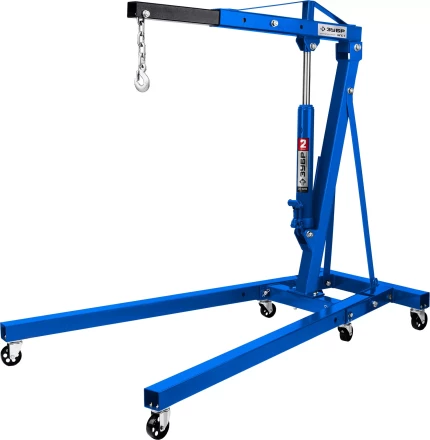 ЗУБР КГС-2, 2 т, 25 - 2200 мм, складной гидравлический кран, Профессионал (43011-2) купить в Ижевске