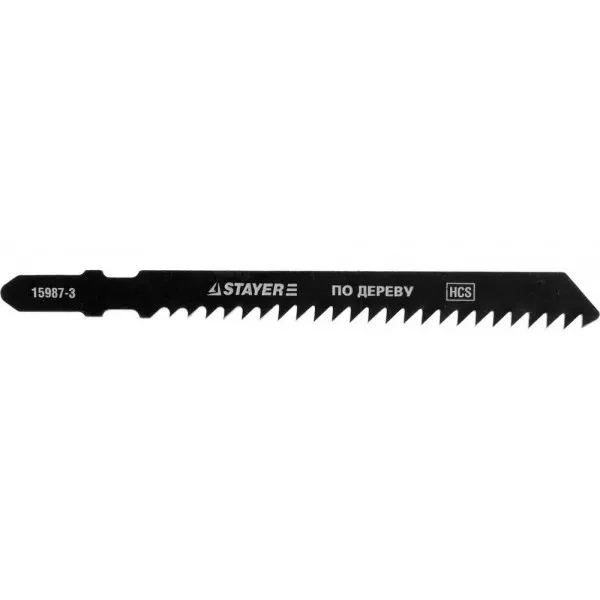 Полотна STAYER "PROFI", T111C, для эл/лобзика, HCS, по дереву, ДВП, ДСП, EU-хвост., шаг 3мм, 75мм, 2шт 15987-3_z01 купить в Ижевске