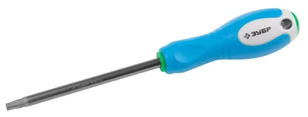 Отвертка ЗУБР, Cr-V сталь, трехкомпонентная рукоятка, цветовая индикация типа шлица, TORX №40, 125мм 25254-40-125 купить в Ижевске