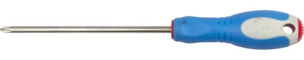 Отвертка ЗУБР, Cr-V сталь, трехкомпонентная рукоятка, цветовая индикация типа шлица, PH №2, 150мм 25252-2-150_z01 купить в Ижевске