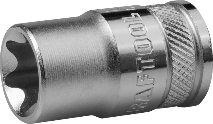 Торцовая головка KRAFTOOL "INDUSTRIE QUALITAT", Cr-V, внешний TORX, хромосатинированная, 1/2", Е 12 27810-12_z01 купить в Ижевске