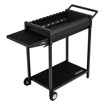 Мангал сварной на колесах, 662 х 390 х 152/805 мм, сталь 2 мм, кочерга в комплекте, Camping Palisad 69669 купить в Ижевске