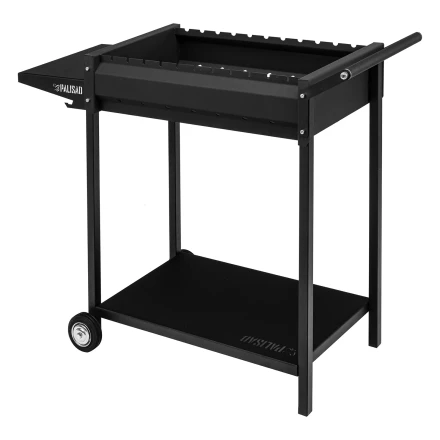 Мангал сварной на колесах, 662 х 390 х 152/805 мм, сталь 2 мм, кочерга в комплекте, Camping Palisad 69669 купить в Ижевске