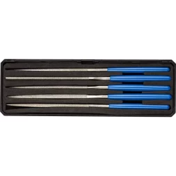 Набор ЗУБР "ЭКСПЕРТ" Надфили с алмазным напылением в пластиковом боксе, P 140, 160х80мм, 5 предметов 33388-160-H5