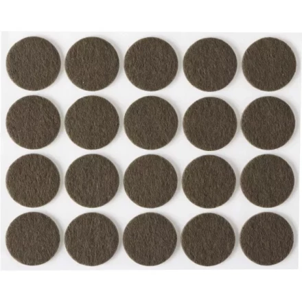 Накладки STAYER "COMFORT" на мебельные ножки, самоклеящиеся, фетровые, коричневые, круглые - диаметр 22 мм, 20 шт 40910-22 купить в Ижевске