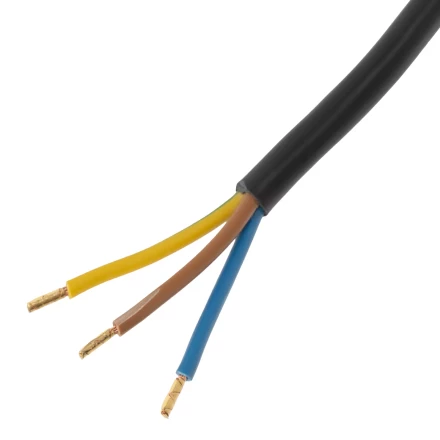 Шнур сетевой Denzel Energy Series, ПВС, 1,5 м, 3 x 1,5 мм, с неразборной вилкой, черный, 3 м, 37671 купить в Ижевске