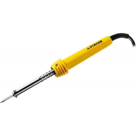 Паяльник STAYER &quot;MASTER&quot; с пластмассовой рукояткой и долговечным жалом, 40 Вт, конус 55305-40 купить в Ижевске