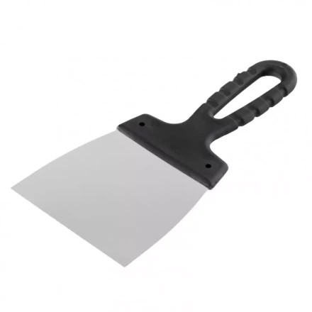Шпательная лопатка из нержавеющей стали 100 мм пластмассовая ручка Россия 85135 купить в Ижевске