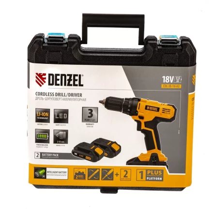 Дрель-шуруповерт аккумуляторная CDL-IB-18-02 Denzel 26113 купить в Ижевске