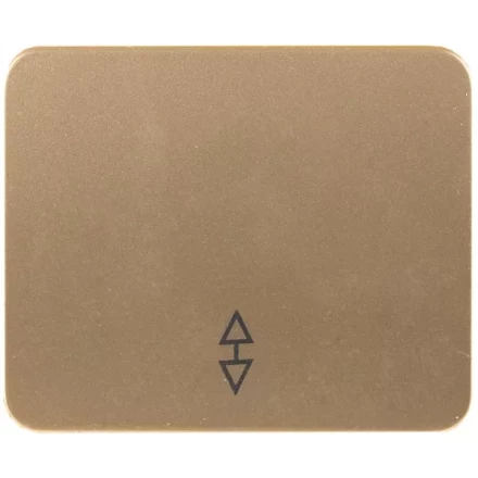 Выключатель СВЕТОЗАР &quot;ГАММА&quot; проходной, одноклавишный, без вставки и рамки, цвет золотой металлик, 10A/~250B SV-54137-GM купить в Ижевске