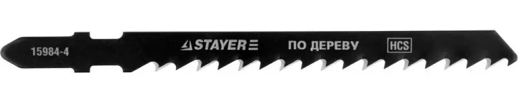 Полотна STAYER "PROFI", T144D, для эл/лобзика, HCS, по дереву, ДВП, ДСП, EU-хвост., шаг 4мм, 75мм, 2шт 15984-4_z01 купить в Ижевске