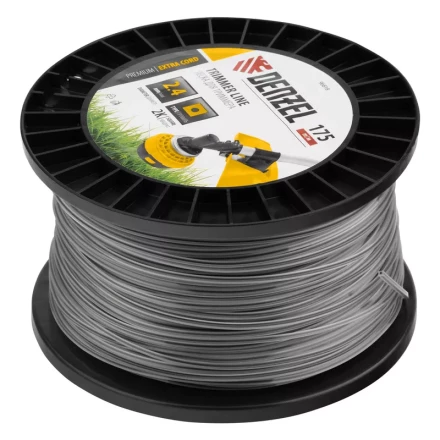 Леска для триммера двухкомпонентная квадрат, 2,4мм х 175м, на DIN катушке EXTRA CORD// Denzel 96818 купить в Ижевске