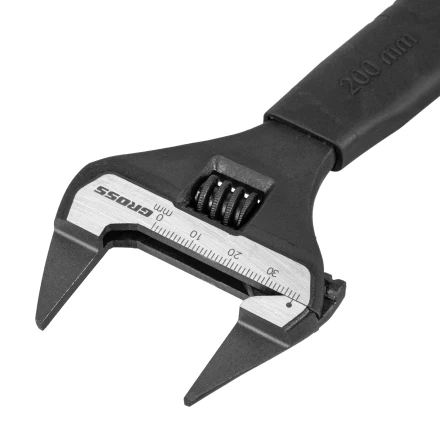 Ключ разводной, 200 мм Gross 15573, CrV, ультратонкие губки купить в Ижевске