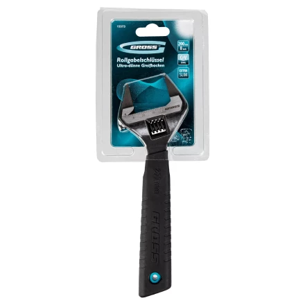 Ключ разводной, 200 мм Gross 15573, CrV, ультратонкие губки купить в Ижевске