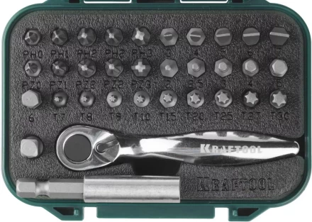 PRO. Наборы в боксе: БИТЫ KRAFTOOL PRO-Drive 26157-H33 купить в Ижевске