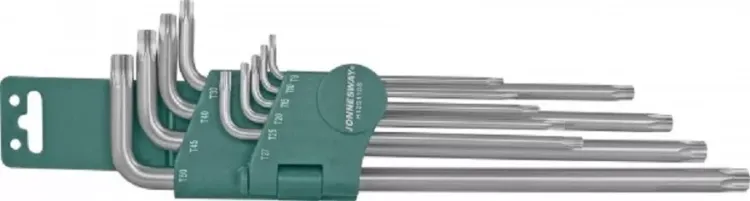 Набор ключей угловых Torx EXTRA LONG T9-Т50 10предметов Jonnesway H12S110S 48067 купить в Ижевске