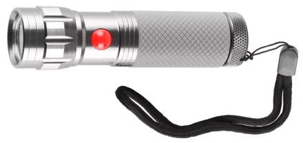 Фонарь ЗУБР &quot;МАСТЕР&quot; ручной, алюминиевый двукомпонентный корпус, 9 светодиодов, 3ААА, металлик 56211-S купить в Ижевске