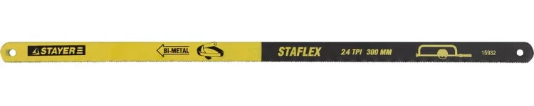 Полотно STAYER "PROFI" "STAYER-FLEX" по металлу, биметаллическое, 24TPI, 300 мм, 10 шт 15932-S10 купить в Ижевске