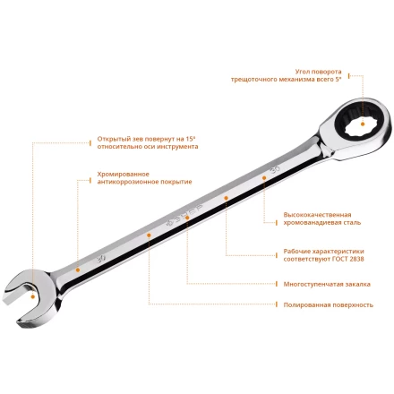Наборы трещоточных комбинированных ключей Зубр серия ПРОФЕССИОНАЛ 27073-H12 купить в Ижевске