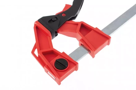 Струбцина реечная быстрозажимная усиленная пластиковый корпус рычажно-храповой механизм 250 х 100 х 401 мм штанга 5 х 22 мм Matrix 20727 купить в Ижевске