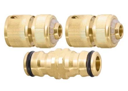 Набор для подключения шланга 1/2" (переходник 2 соединит.аквастоп) латунный  PALISAD 66210 купить в Ижевске