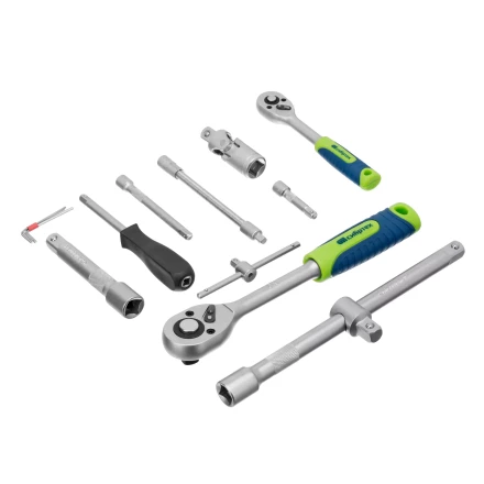 Набор инструментов Сибртех 13388, 1/2&quot;, 1/4&quot;, пластиковый кейс, 94 предмета купить в Ижевске