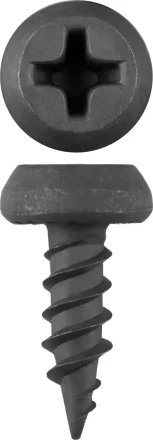 Саморезы ЗУБР &quot;МАСТЕР&quot; фосфатированные, для крепления лист. металла до 0.9 мм, полуцилиндр. головка, 3.5x11мм, 55шт 300116-35-11 купить в Ижевске