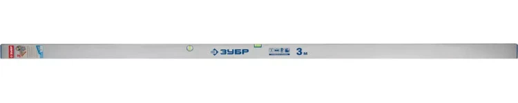 Правило-уровень ЗУБР "ЭКСПЕРТ", с ребром жесткости , 2 глазка, усиленный прямоугольный профиль 1,6мм, 3,0м 10753-3.0 купить в Ижевске