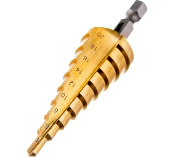 Сверло ступенчатое HSS-TiN с прямым желобком, 4-20x75, 1/4" (Makita D-40129) купить в Ижевске