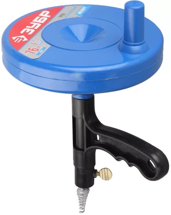 Трос ЗУБР &quot;ЭКСПЕРТ&quot; сантехнический в пластиковом корпусе длина 7,6 м, диаметр 6 мм 51907-08 купить в Ижевске