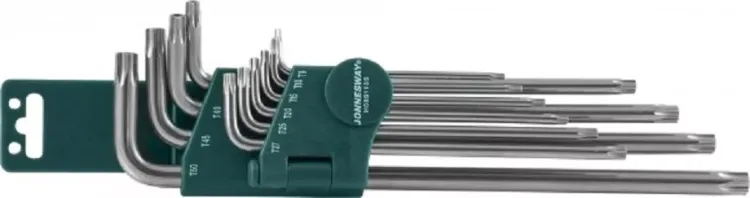 Набор ключей угловых Torx EXTRA LONG с центрирующим отверстием T9-T50 Jonnesway H08S110S 48066 купить в Ижевске