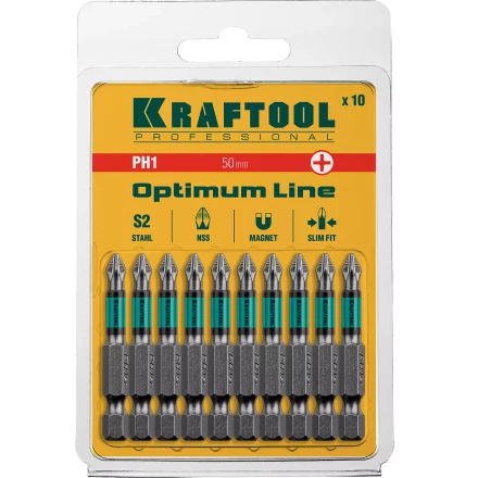 Биты KRAFTOOL OPTIMUM PH 26122-1-50-10 купить в Ижевске