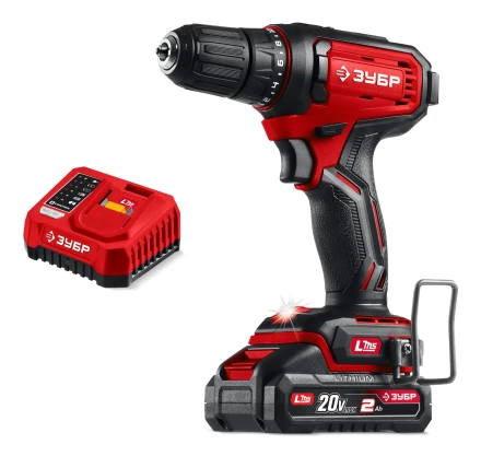 ЗУБР 20 В, 40 Нм, 1 АКБ LMS (2 А·ч), дрель-шуруповерт (ДШ-40-21) купить в Ижевске