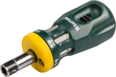 Набор KRAFTOOL Отвертка &quot;BIT LOCK&quot; реверсивная с битами, 12-в-1 26161-H13 купить в Ижевске