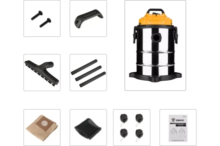 Пылесос промышленный DEKO DKVC-1400-15S, 015-0030 купить в Ижевске