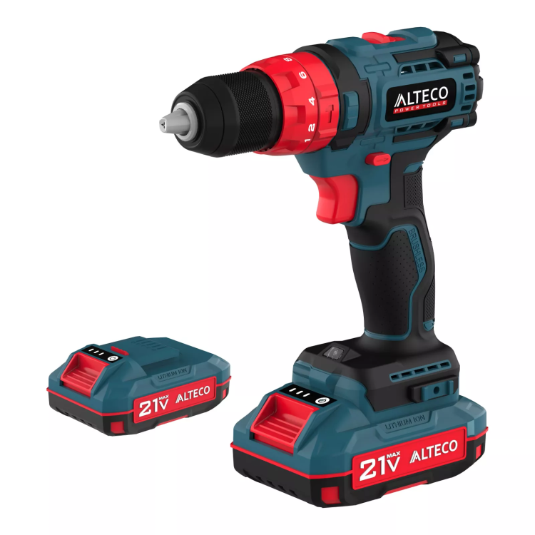 Бесщеточная аккумуляторная ударная дрель-шуруповерт ALTECO CID 21-45 BL X2 78080 купить в Ижевске