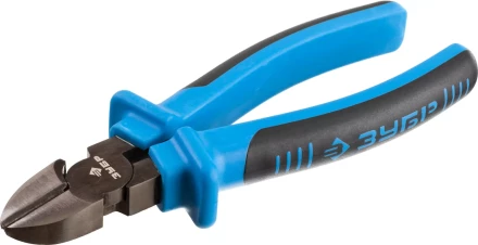 Бокорезы ЗУБР эксцентриковое расположение шарнира, особостойкое спец. покрытие Н12Х1 (никель/хром), двухкомпонентные рукоятки, 180мм 2201-5-18_z01 купить в Ижевске