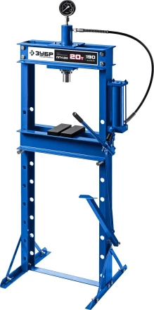 ЗУБР ПГН-20, 20 т, гидравлический пресс с гидронасосом и манометром, Профессионал (43072-20) купить в Ижевске