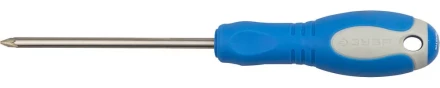Отвертка ЗУБР, Cr-V сталь, трехкомпонентная рукоятка, цветовая индикация типа шлица, PZ №1, 100мм 25253-1-100 купить в Ижевске