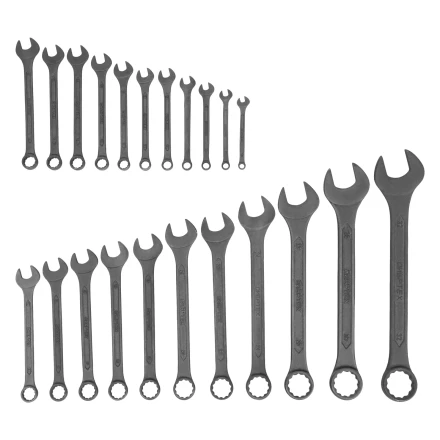 Набор ключей комбинированных, 6 - 32 мм, 22 шт., CrV, фосфатированные, ГОСТ 16983 Сибртех 15479 купить в Ижевске