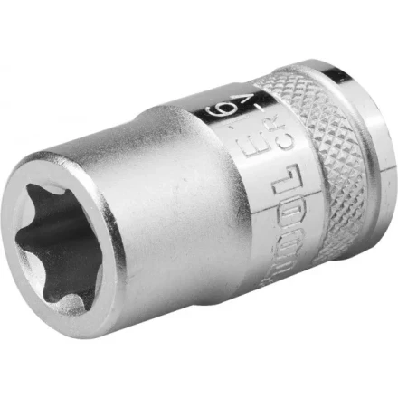 Торцовая головка KRAFTOOL "INDUSTRIE QUALITAT", Cr-V, внешний TORX, хромосатинированная, 1/2", Е 18 27810-18_z01 купить в Ижевске