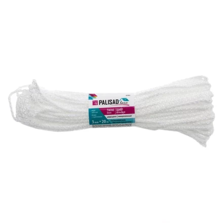 Шнур бельевой полипропиленовый с сердечником, 3 мм, L 20 м, белый, Home Palisad 937065 купить в Ижевске
