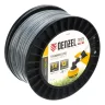 Леска для триммера двухкомпонентная квадрат, 3,0мм х 111м, на DIN катушке EXTRA CORD// Denzel 96820 купить в Ижевске
