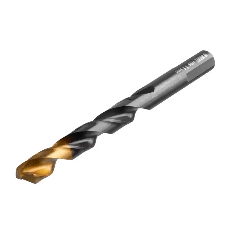 Сверло по металлу, 11 мм, HSS-Tin, Golden Tip, 6 шт. Denzel 717223 купить в Ижевске