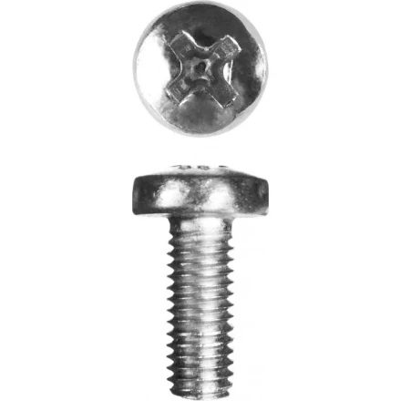 Винт ЗУБР &quot;МАСТЕР&quot; DIN 7985, класс прочности 4.8, оцинкованный, M5x12мм, 5кг 303150-05-012 купить в Ижевске