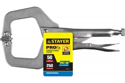 Зажим STAYER &quot;PROFI&quot; &quot;PRO-Fix&quot; точечный, ручной, 250x50мм 22476_z01 купить в Ижевске