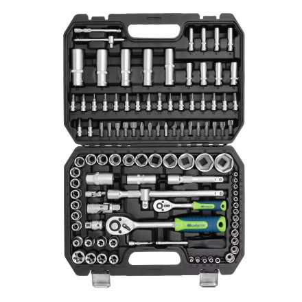 Набор инструментов Сибртех 13389, 1/2&quot;, 1/4&quot;, 108 предметов купить в Ижевске