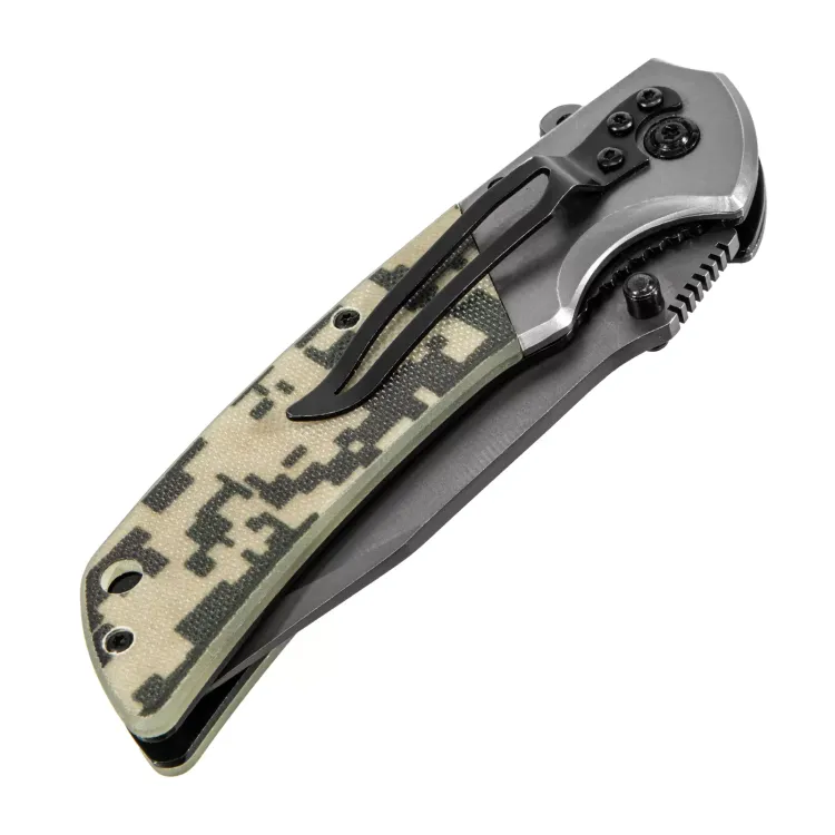 Нож складной Denzel, многоцелевой, системы Liner-Lock, с накладкой G10 на классической рукоятке, 79207 купить в Ижевске
